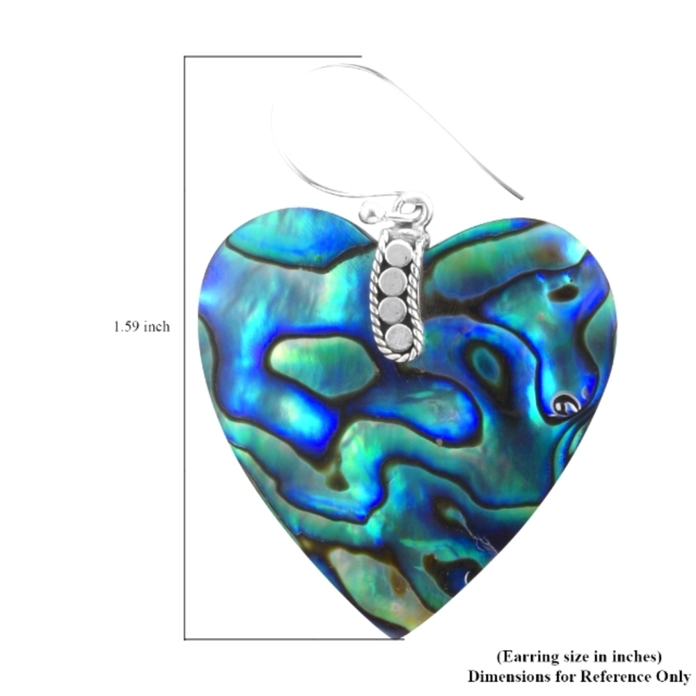 ❤️ Artisan Created Abalone Shell Earrings in Sterling Silver - Picture 4 of 5